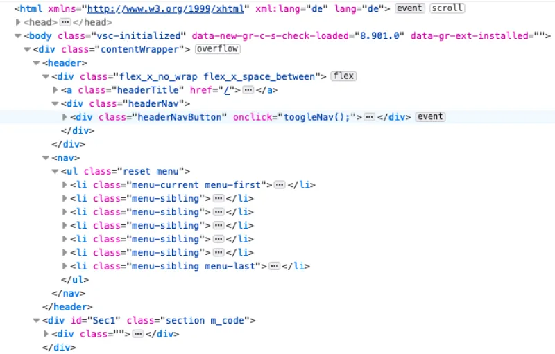 Homepage Programmierung und Design.