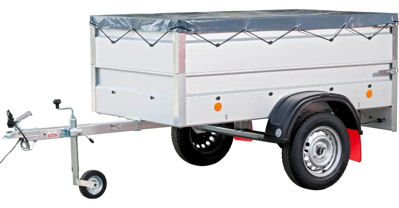 Anhänger Pongratz inkl. Aufsatzwände und Flachplane