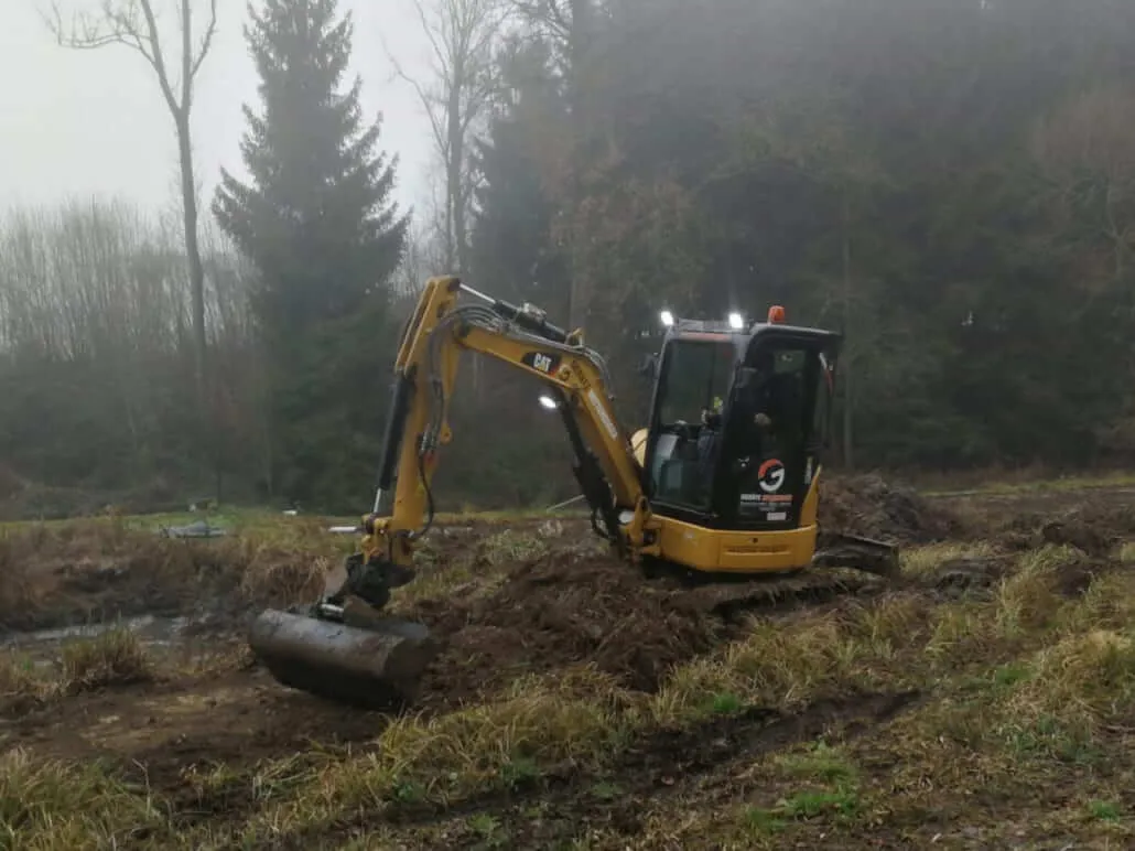 Caterpillar  mit SW 20 Aufnahme