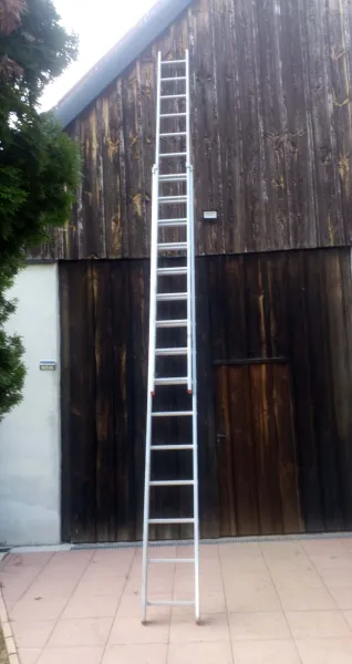 Schiebe Anlege  Leiter 2 - tlg max 7,75 m Länge
