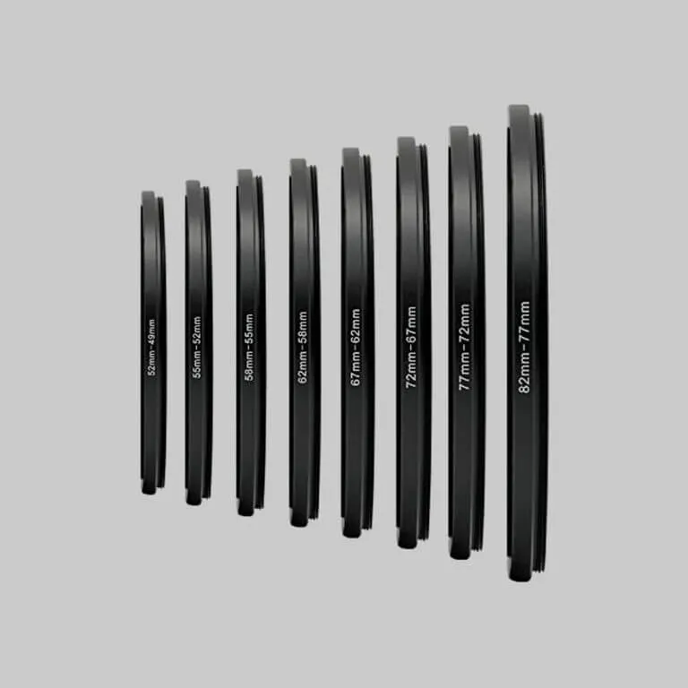 Filter Step Up Ring Set 49mm → 82mm
