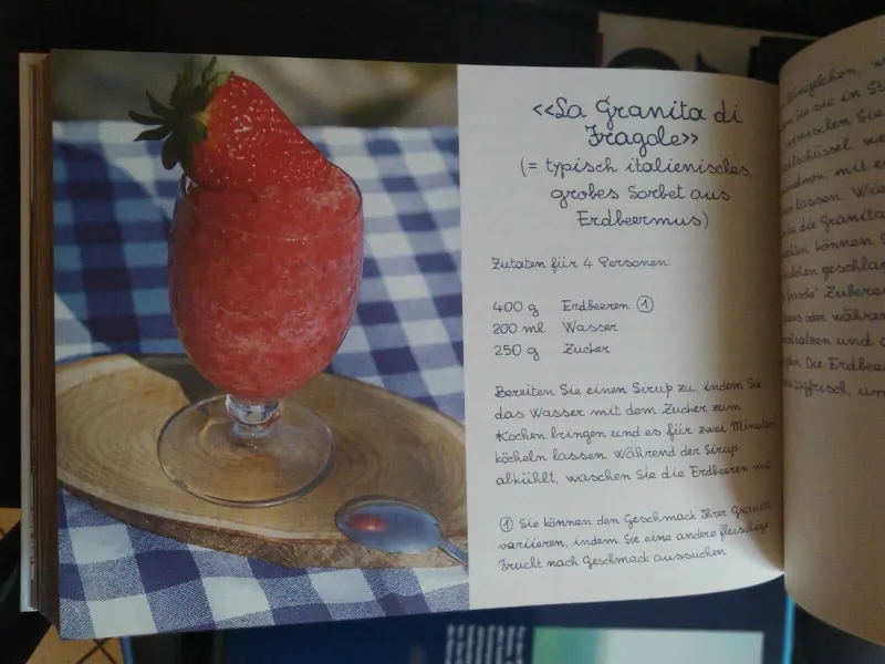 Handgeschriebenes Kochbuch