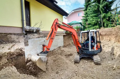 Kleingarten Baggerarbeiten