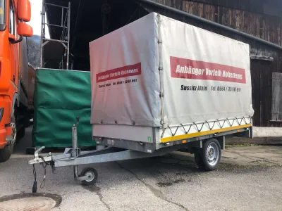 Vermiete Planenanhänger.