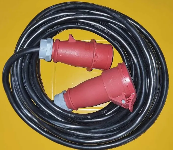 Starkstrom Verlängerungskabel 400 Volt, 16 A, 10 Meter