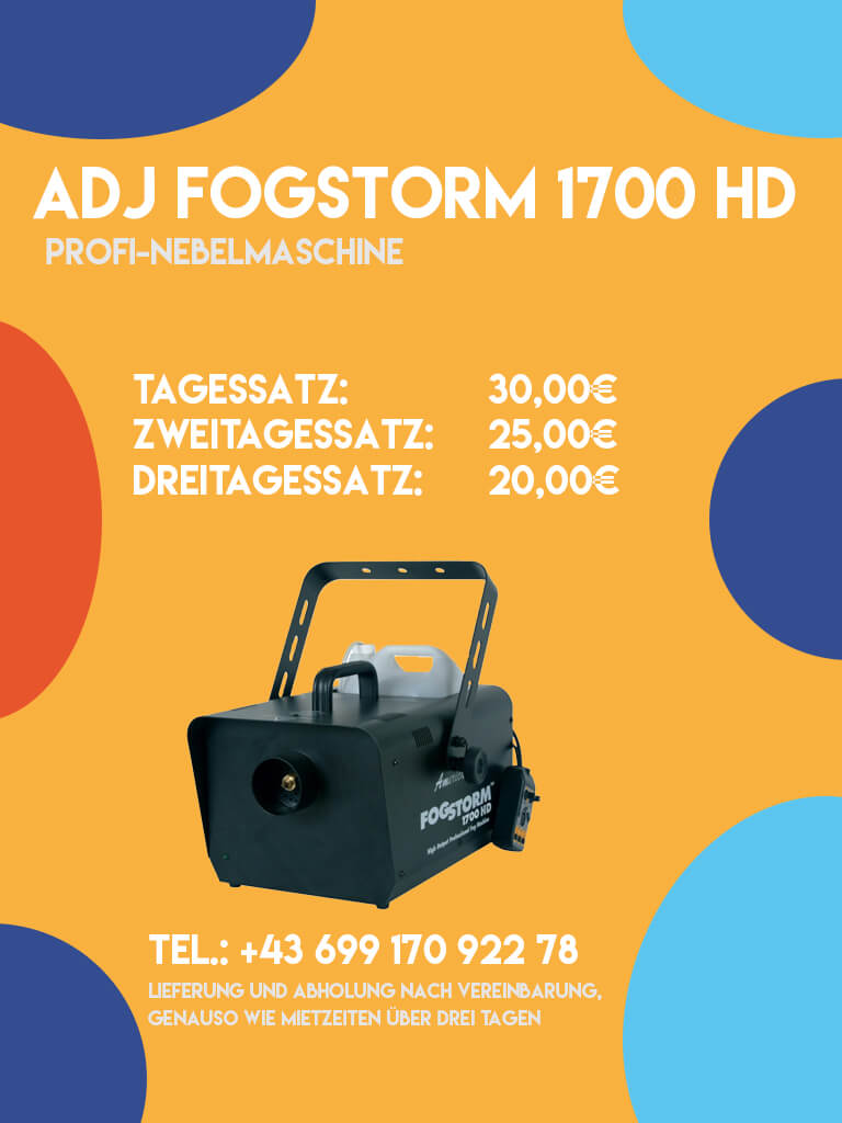 Nebelmaschine ADJ Fogstorm 1700HD