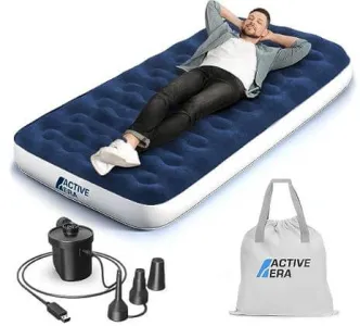 Active Era Luxus Camping Einzel Luftbett mit elektrischer Luftpumpe