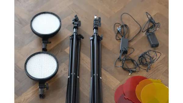 NEEWER 2-Pack NW48-2.4G LED Softbox Beleuchtungs-Kit mit Farbfiltern