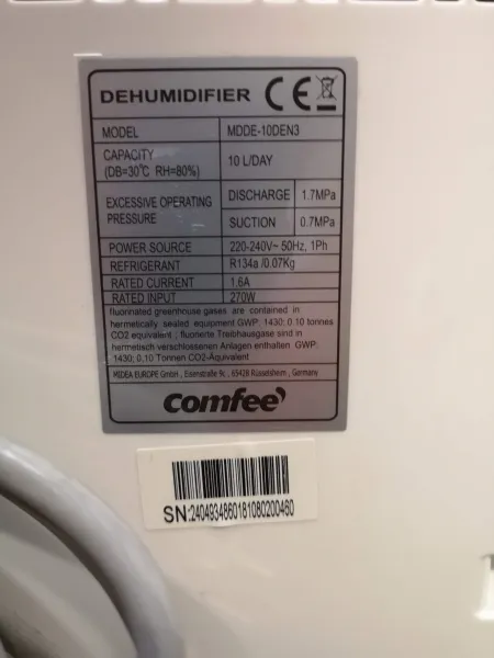 Comfee Luftentfeuchter