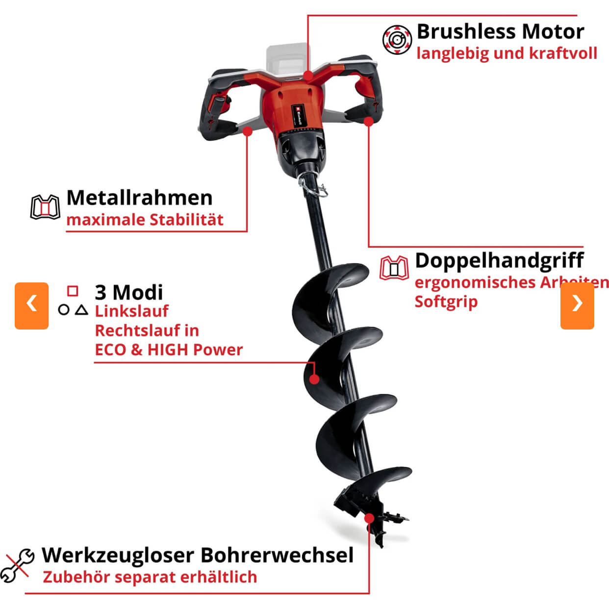 Einhell Power X-Change Akku-Erdbohrer - 83265a6a-21be-4c6b-a893-8e5d9da27d9c