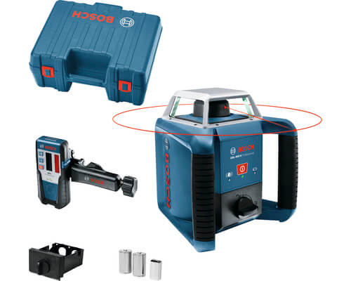 Bosch Rotationslaser GRL 400 H Set + Baustativ Bosch Professional BT 160+ Messlatte Bosch Professional GR500 Professional