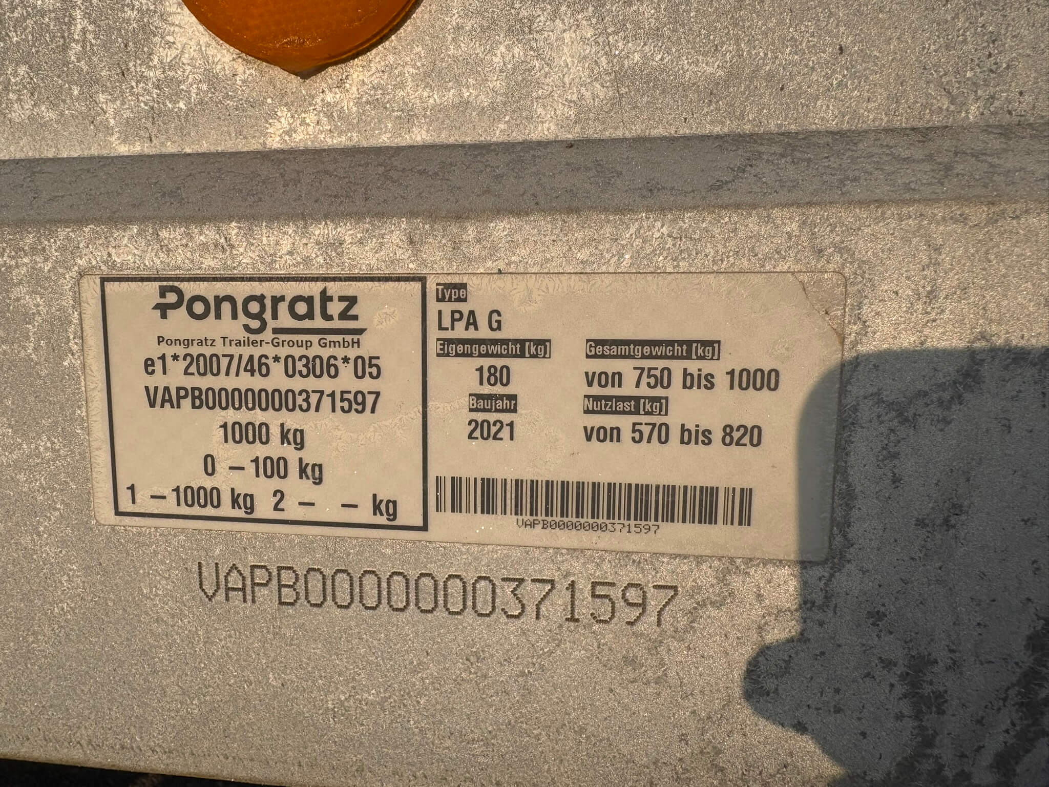 ✅ Pongratz LPA 206 G Anhänger - 54771f1a-b748-4e88-a301-37ff2d10e7f0