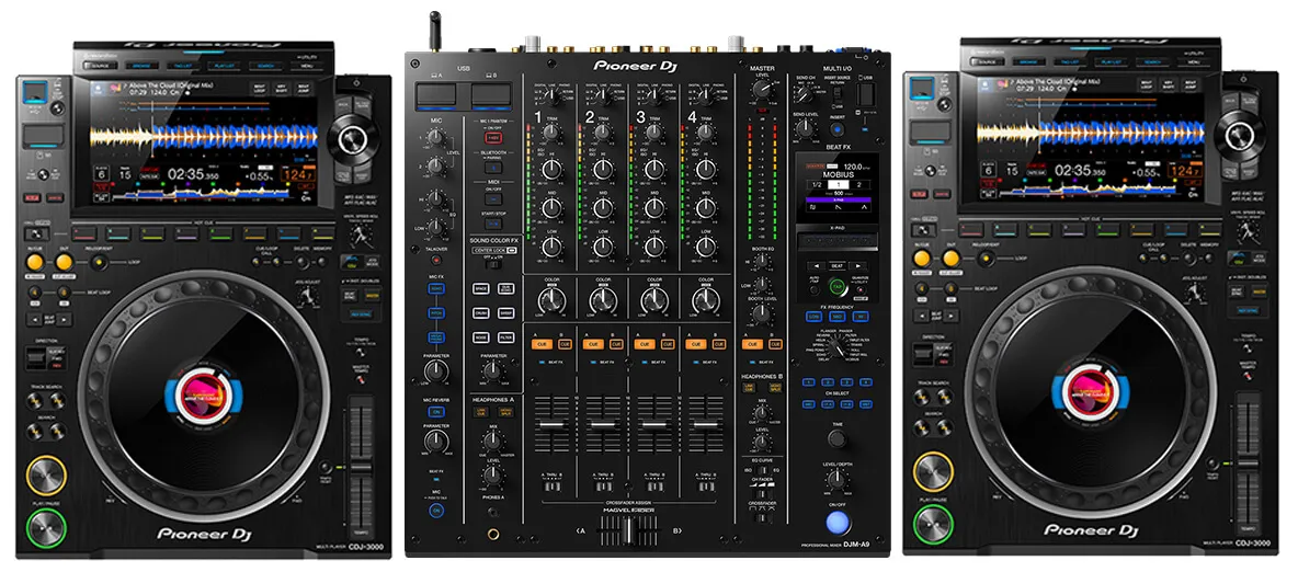 PIONEER DJ Set 2xCDJ3000/DJM-A9