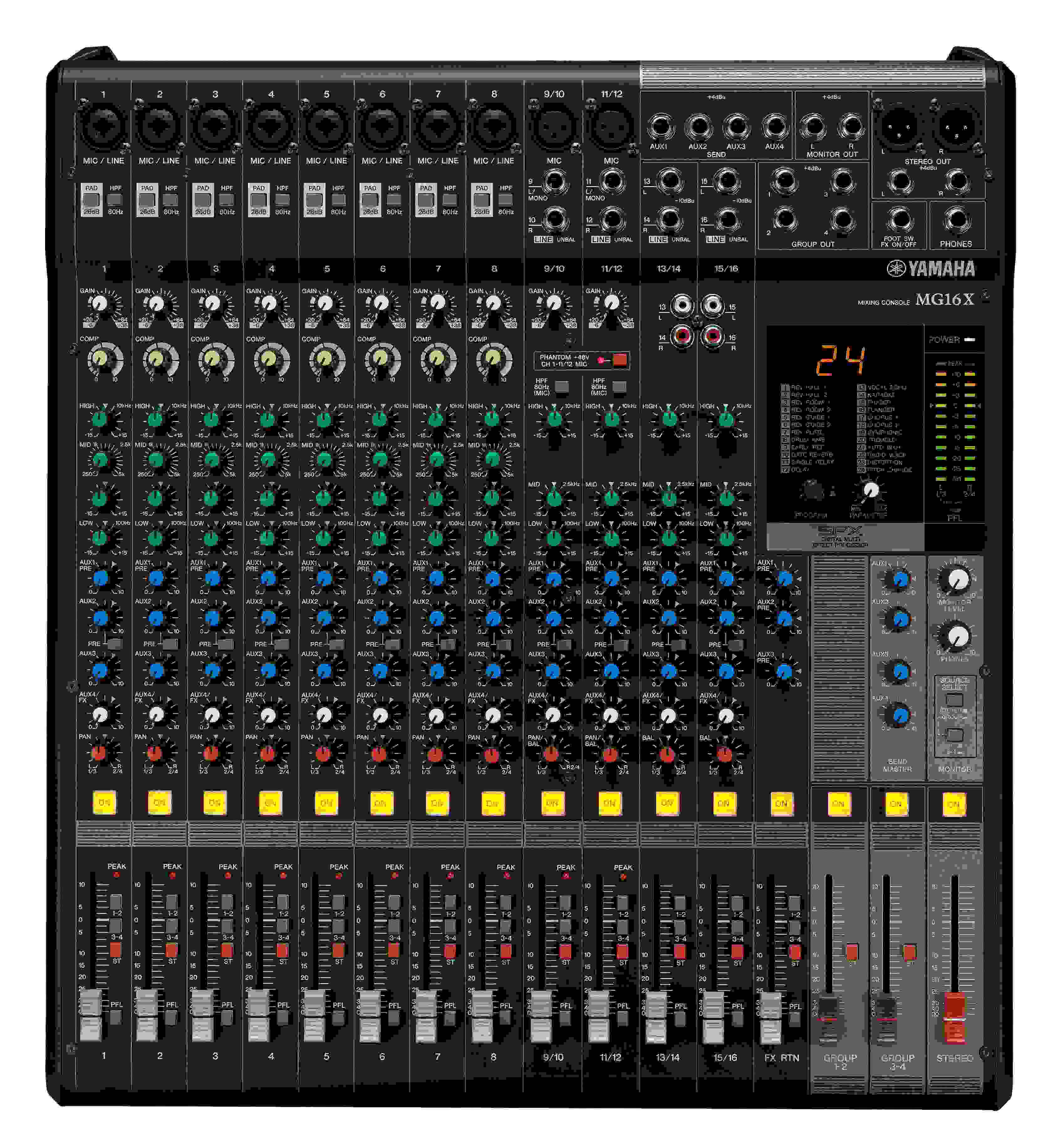 YAMAHA MG16X Mischpult mit Effektprozessor