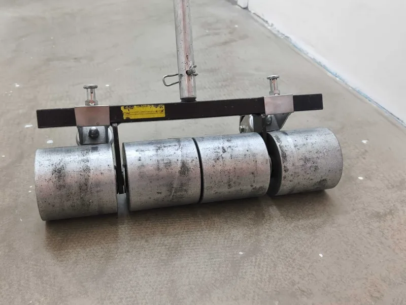 Linowalzen zum Anwalzen bei der Verklebung von Bodenbelägen - Linoleum-Andruckwalze 4-teilig 50 kg