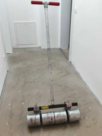 Linowalzen zum Anwalzen bei der Verklebung von Bodenbelägen - Linoleum-Andruckwalze 4-teilig 50 kg