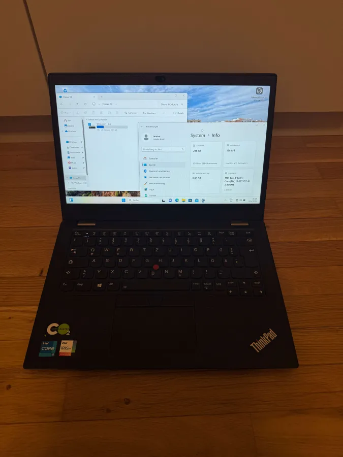 Lenovo L13 - Intel i5 11 Generation, 8GB RAM, 256 GB SSD - Windows 11 Pro