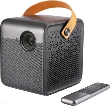 Video Beamer für Unterwegs: Projektor mit 2h Akku! Formovie Mini Projector Dice M055FGN