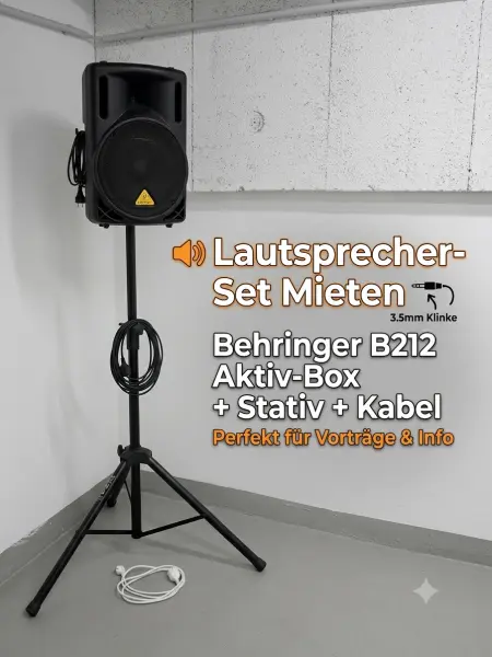 PA-Lautsprecher inkl. Stativ
