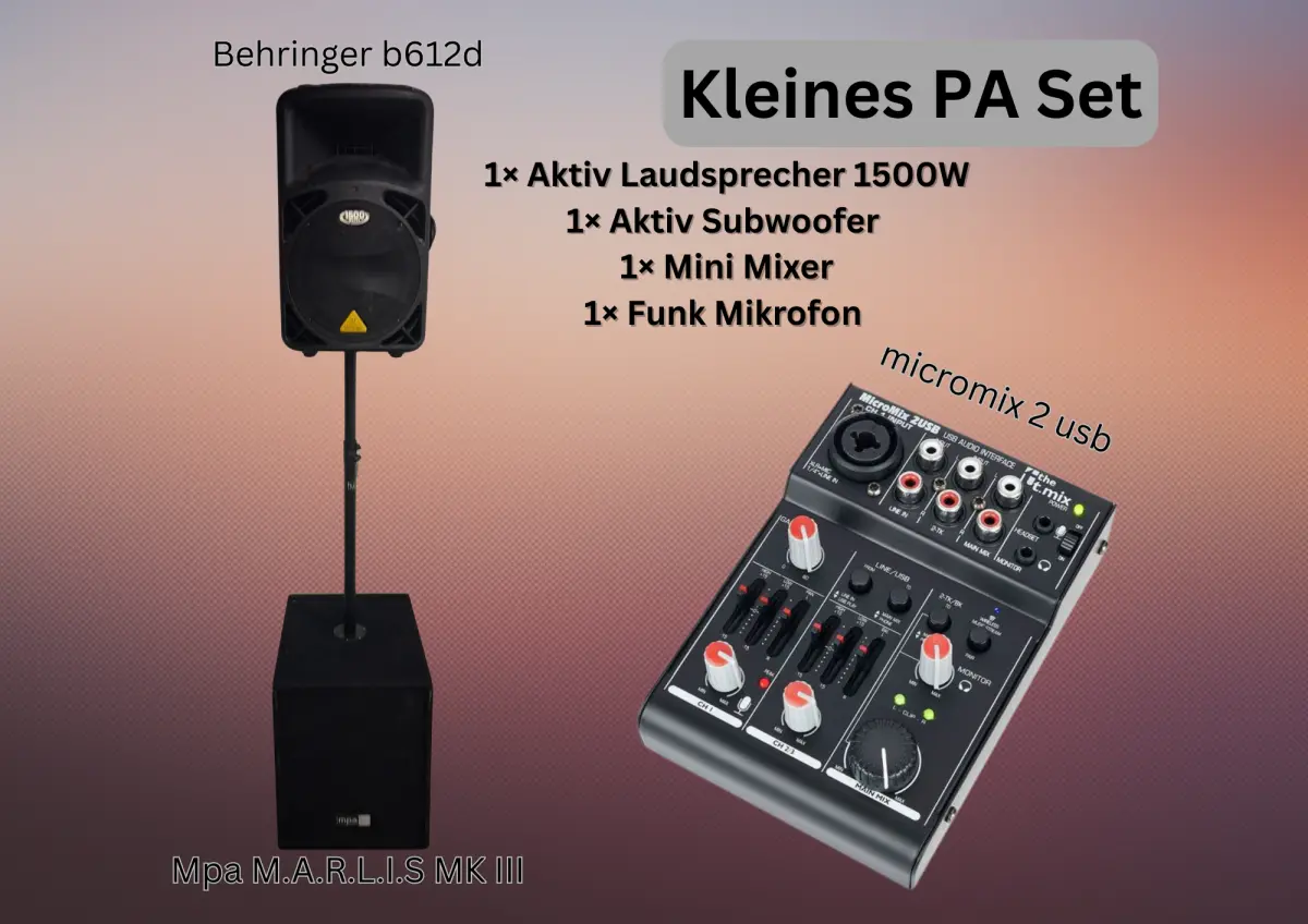 Kleines PA Set