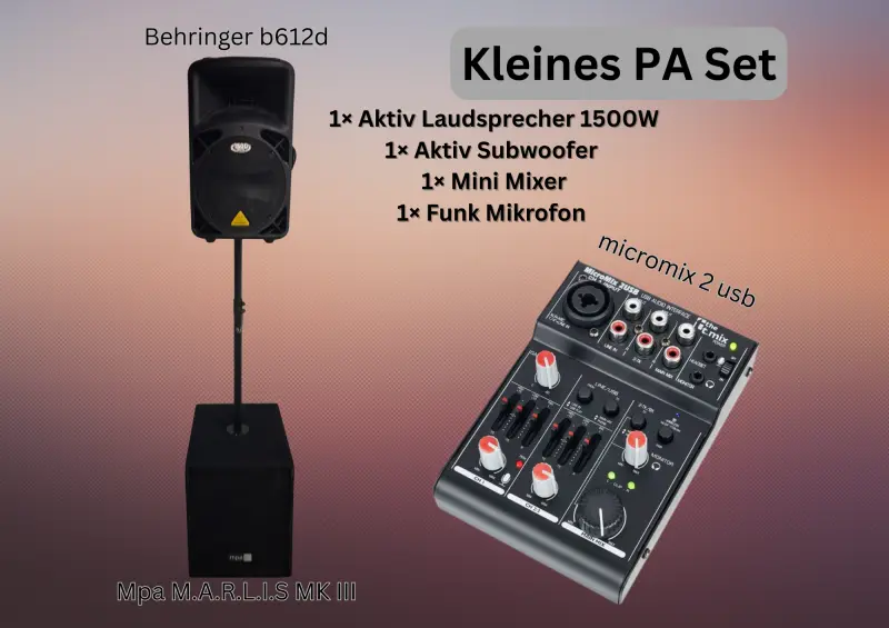 Kleines PA Set