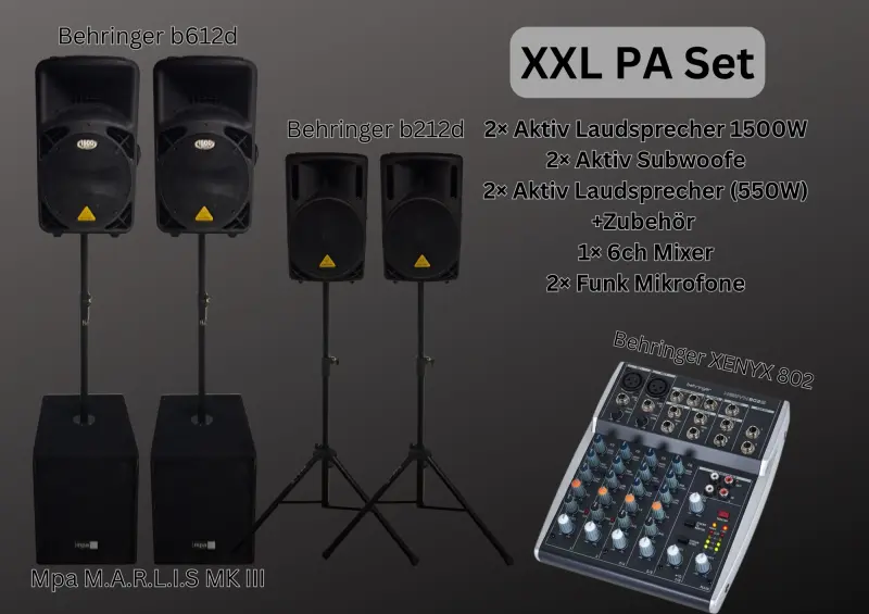 XXL PA-Anlage