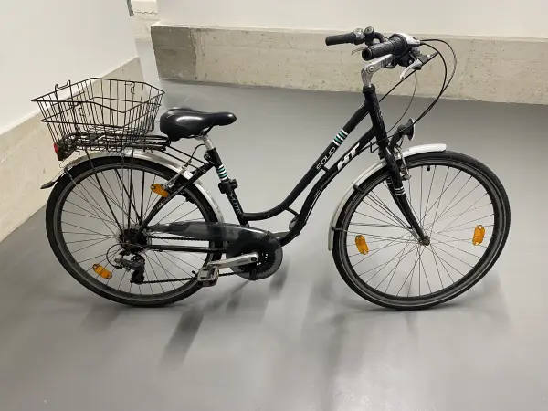 Damenfahrrad mit Korb