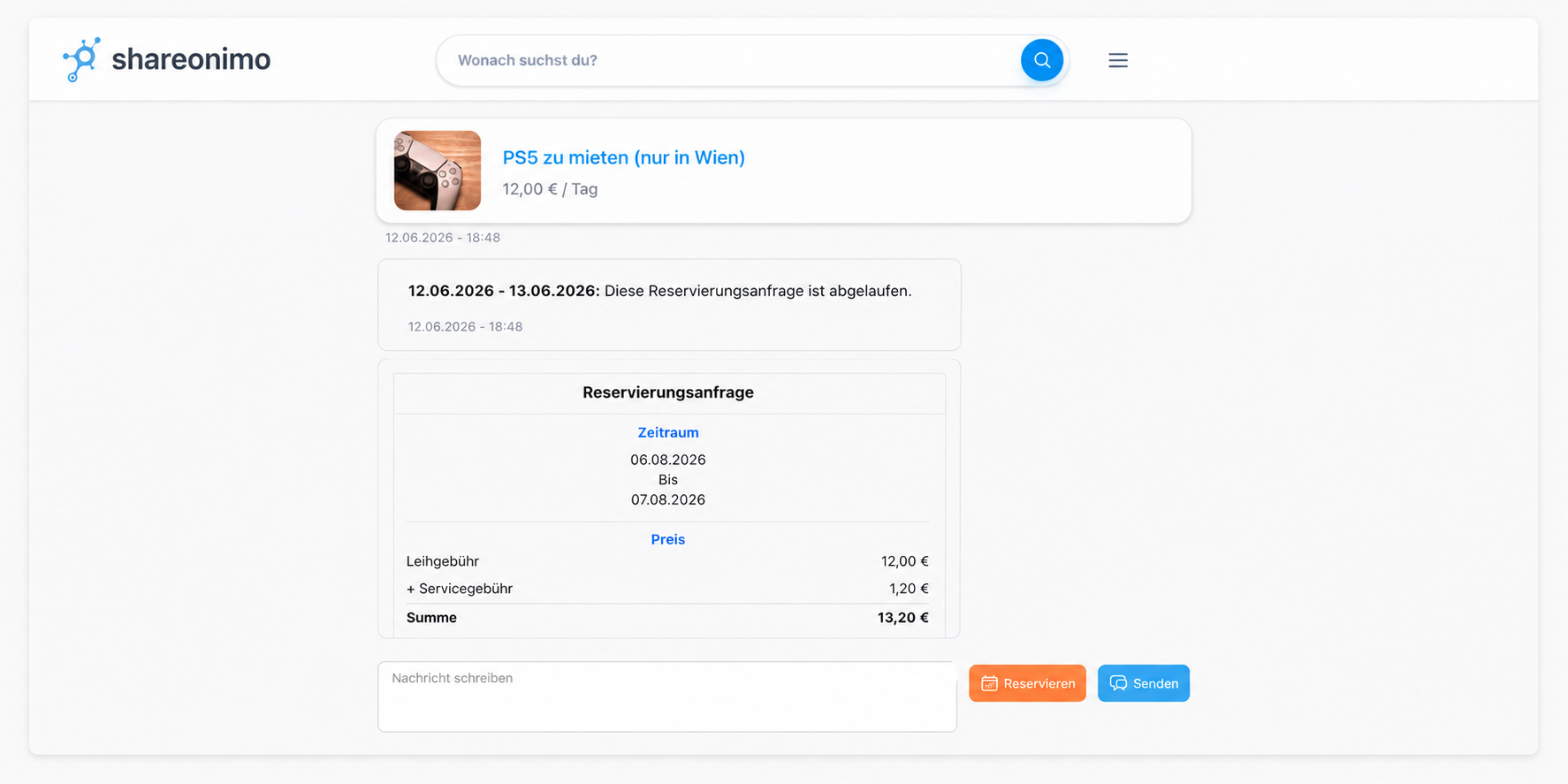 Der Messenger als Schaltzentrale: So funktioniert der Mietworkflow auf shareonimo.at